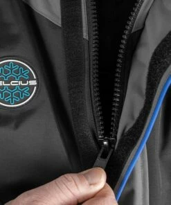 Preston Celcius Fishing Suit Clothing 13 Preston Celcius Fishing Suit Clothing -Preston Outlet Store preston celcius suit close up zip