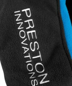 Preston Windproof Fleece Fishing Jackets Clothing -Preston Outlet Store preston windproof fleece jacket close up logo graphics