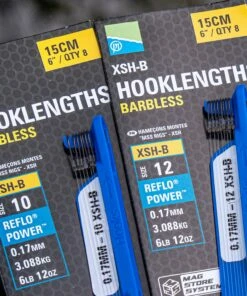 Preston XSH-B Hooklengths Barbless Terminal Tackle -Preston Outlet Store preston xsh b hooklengths barbless 5 1