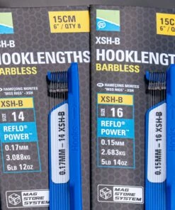 Preston XSH-B Hooklengths Barbless Terminal Tackle -Preston Outlet Store preston xsh b hooklengths barbless 6 1